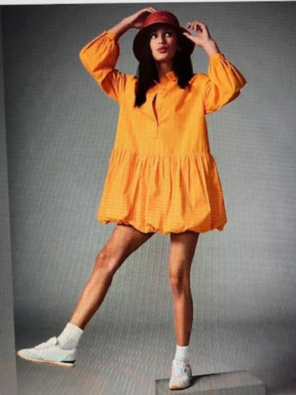 Maeve Orange Bubble Dress